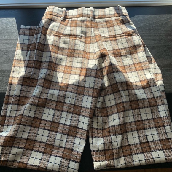 Wilfred Plaid Pants in Brown and Cream - Picture 4 of 4